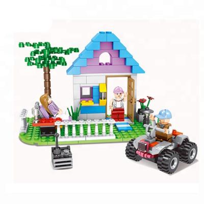 China Connecting Plastic Toy Building Blocks Star City House Building Blocks Intellect Block For Girl for sale