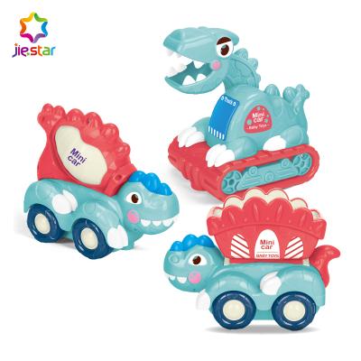 China ABS Kids Montessori Educational Toys Children's Baby Dinosaur Car Toy Set for sale