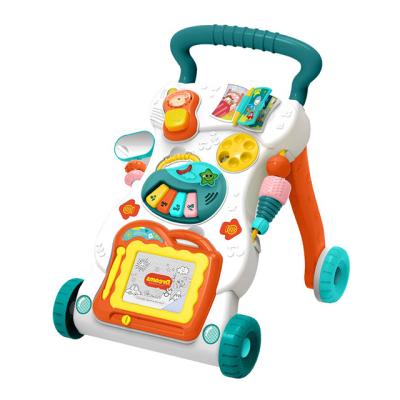 China Learn Multifunctional Kids Toy Novelty Baby Walkers Educational Walking Car with Light and Music for sale