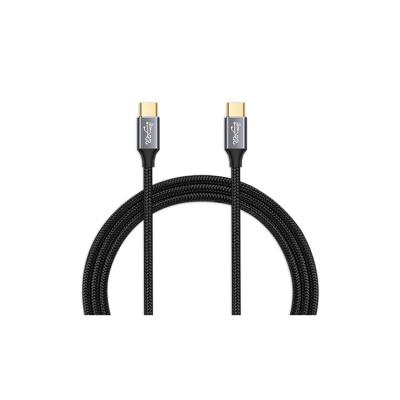 China Durable Super Fast Charging Aluminum Alloy USB Charging Type C To Type C Cable for sale