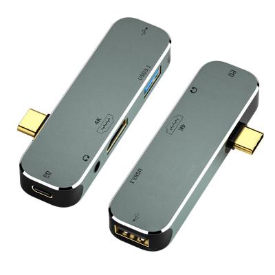 China Cell Phone USB C Converter to Aux Charging Multi Splitter. 3.5mm PD Docking Station USB Charger Adapter for sale