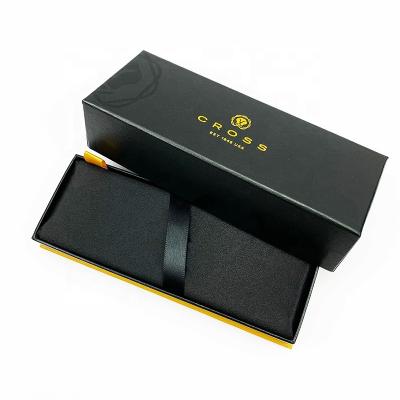 China Wholesale Custom Logo Pen Box Paper Pencil Packaging Luxury Paper Leather Gift Box Recyclable With Sleeve for sale