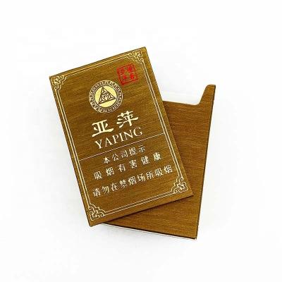 China Recyclable Wholesale Custom High End Special Gold Paper Made Reusable Cigarette Holder Box for sale