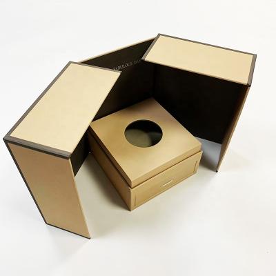 China Customized Luxury Recycled Materials Cardboard Double Door Wedding Favors Gift Box For Jewelry Gift Packaging for sale