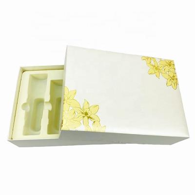 China Recyclable Fashion High End Skin Care Products Packaging Gift Box With Plastic Insert for sale