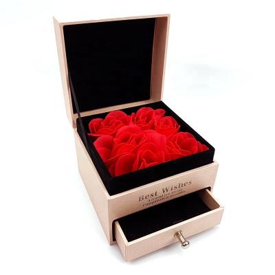 China Recyclable Wholesale Custom Logo Flower Paper Packaging Gift Boxes For Jewelry Gift for sale