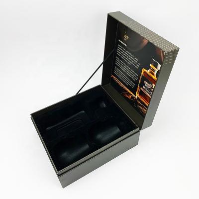 China Recyclable Custom Luxury Paper Champagne Whiskey Alcohol Wine Packaging Gift Box for sale