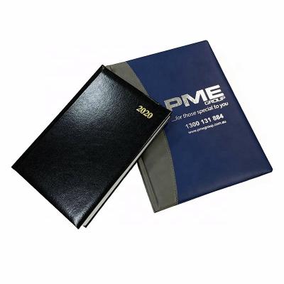 China 2021 2022 Luxury Business Logo Printed PU Planner Leather Custom Notebook Stationary for sale