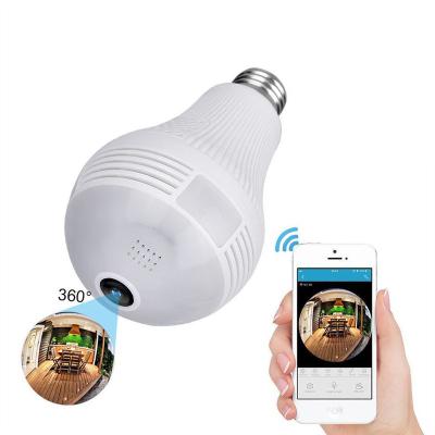 China Video Surveillance 960P 360 Degree Panoramic Wi-Fi Fish Eye 1.3MP 2MP 3MP 5MP Home Security V380 White And Dual Wifi LED Panoramic IR Light Bulb Camera for sale