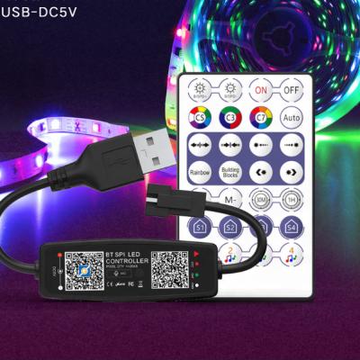 China Dimmable and Accessible Sync USB 5V Music Function App Control SPI Mini Pixel LED Controller for Dreamy Color Strip WS2812 for sale