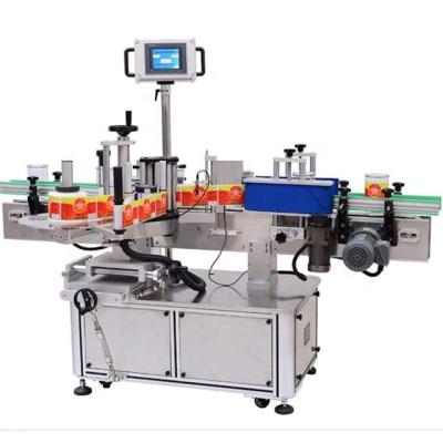 China Automatic Beverage Sticker Bottle Double Two Sides Label Labeling Machine for sale