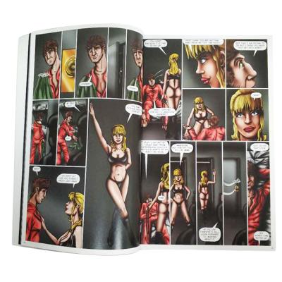 China paper & Chinese Cheap Custom Softcover Cardboard A4 Adult Comic Catalog Magazine Art Book Printing for sale