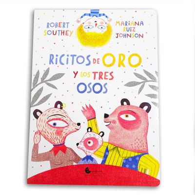 China paper & Custom Large Cardboard Children's Spanish Comic Story Board Book For Kids Printing Service for sale