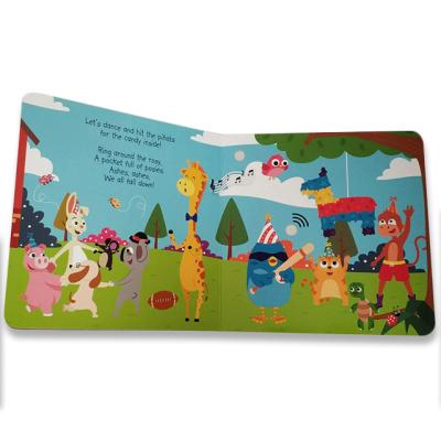 China paper & Professional Custom Kids Hardcover Cardboard Book English Sound Board Book Printed for sale