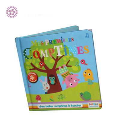 China paper & Custom High Quality Cartoon English Children Cardboard Product Music Story Book Sound Printing for sale