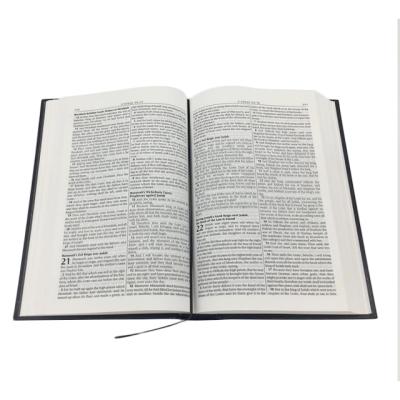 China OEM ODM gold kjv niv bible paper book custom stamping hard cover english bible paper book printing for sale