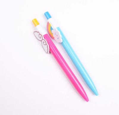 China office & School Pen Cute Click Ballpoint Pen Customized Logo Advertising Promotional Plastic Pens for sale