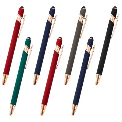 China office & Soft Pen Metal Ballpoint Pen Metal Stylus Pen New Style School Promotional Gift for sale