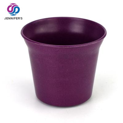 China Cheap Cartoon China Plant Supplier Fiber Flower Pots Plant Decorative Biodegradable Bamboo Large Pots For Garden for sale