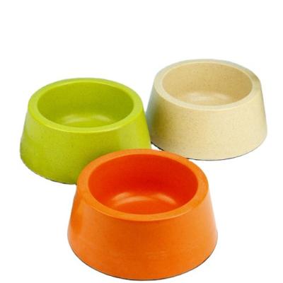 China Non-Slip Pet Bowl Cat Double Bamboo Fiber Bowls Slow Feeding Food Water Sustainable Wholesale for Small Dogs and Cats for sale