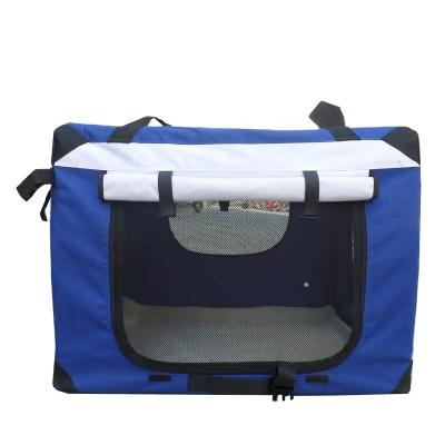 China 600D Oxford Cloth Viable Collapsible Pet Carrier Dog Carry Bag Collapsible Pet Carrier for sale