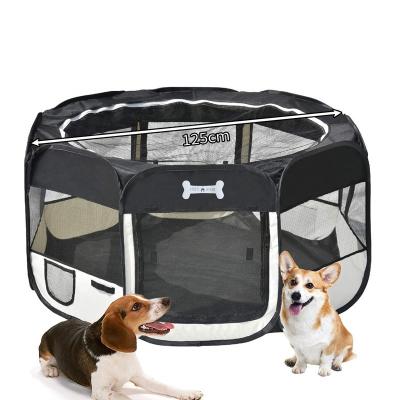 China Foldable Portable Soft Sided Dog Playpen Sustainable Pet Playpen Outdoor Dog Playpen With Eight Panels for sale