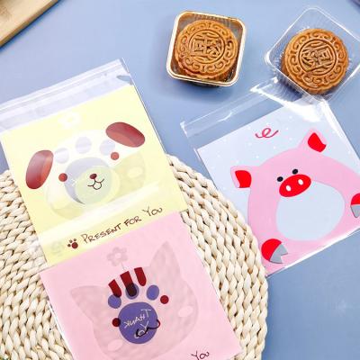 China Factory Wholesale Christmas Cookie Cartoon Security Custom Self Adhesive Plastic Packaging Bag for sale