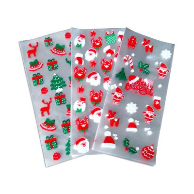 China Custom Printed Recyclable Wholesale Logo Cookie Candy Christmas Gift Packaging Bag Plastic Packaging Bag for sale