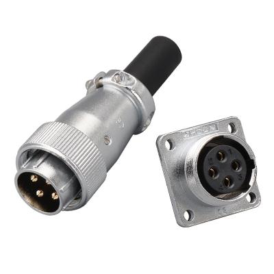 China Automotive Electrical Adapter M20 WS20 Power Male Plug And Female Plug Square Signal Aviation Power Connector for sale