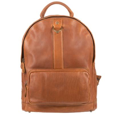 China High Quality Full Grain Leather Laptop Backpack Day Pack Multiple Travel Bag for sale