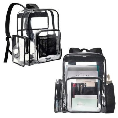 China Fashion Clear School Backpack Waterproof School Day Pack With Laptop Compartment for sale