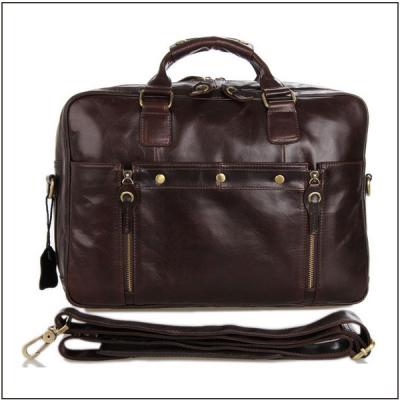 China High Quality Men's Executive Leather Briefcase Genuine Leather Business Laptop Bag for sale