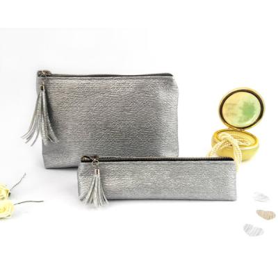 China Durable Shinny Vegan Makeup Pouch Bag Women Grab Cosmetic Filter Frames for sale