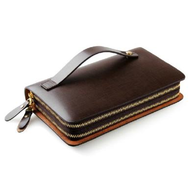 China OEM Fashion Casual Clutch Bag Genuine Leather Bag Mens Genuine Leather Wallet for sale