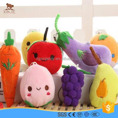 China Super soft custom plush velboa plush vegetable toy stuffed eggplant and chili toy for sale