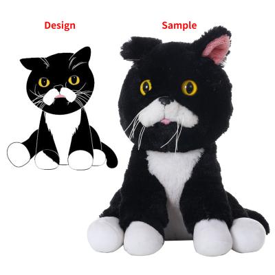 China Plush Customize Soft Hot Selling Plush Stuffed Animal Cute Cat Toy Toys Interactive Animal Doll Stuffed Hugging Toy Cat Plush for sale