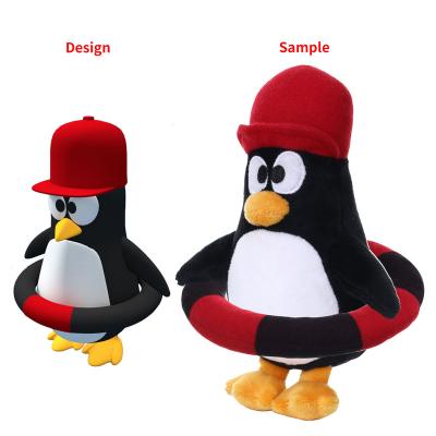 China Cute Animal Promotional Plush Toy OEM Custom Stuffed Soft Plush Toys Penguin Custom Plush Toy Stuffed Penguin Toy for sale