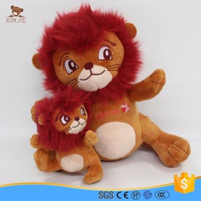 China Custom Stuffed Plush Lion Mascot Doll Stuffed Lion Toy With Magnet for sale