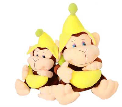 China Banana Monkey Toy Stuffed Toy For Plush Banana Animal Kids Gift Monkey Plush Toy With Banana for sale