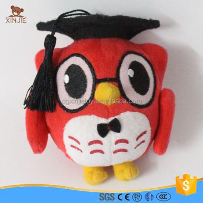 China Custom Plush CE Standard Stuffed Owl Plush Toy With Graduated Hat for sale