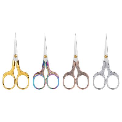 China Multi-Purpose Cutting Special Design Plum Blossom Retro Scissors Household Sharp Student Office Homework Small Scissors Zinc Alloy Handle for sale