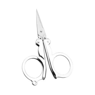 China Universal Cutting 5 Inch Small Scissors Portable Multifunctional Folding Household Travel Scissors Sharp Scissors for sale