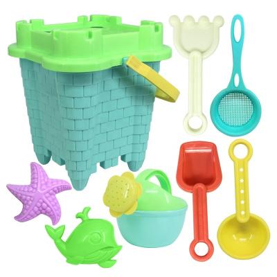 China 2020 New Idea Kids Water Play Bucket Maker Sand Toy Beach Plastic Bucket 2387 for sale