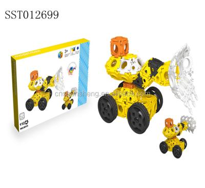 China Construction Toy DIY pcs intelligence blocks toy building block concrete pump truck model toys for sale