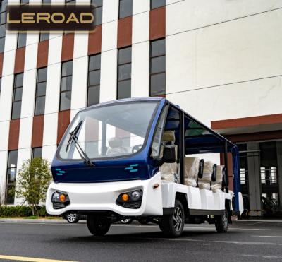 China NEW LEROAD MODEL L14 Sightseeing Bus Fashionable Color Customized 14 Seat Electric Shuttle 5402mm*2112mm*1905mm for sale