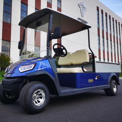 China LEROAD NEW Electric Blue Shuttle2 with Van Box High Performance Practical Electric Company Vehicle 18x8.5-8 for sale