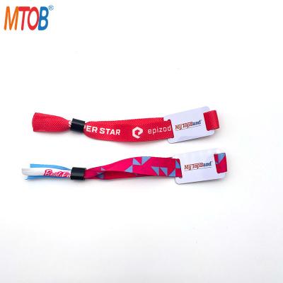 China Waterproof/Wholesale Waterproof Mytopband Fabric/Passive Fabric 13.56mhz Festival RFID Wristband Wristband for sale