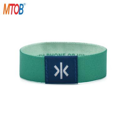 China Waterproof / Waterproof Custom ISO14443A 13.56MHz NFC Elastic Wristband For Cashless Payment for sale