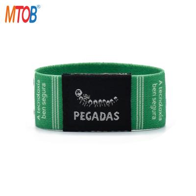 China ISO14443A 13.56MHz RFID Waterproof Reusable Waterproof/Waterproof Elastic Wristband for Water Park for sale