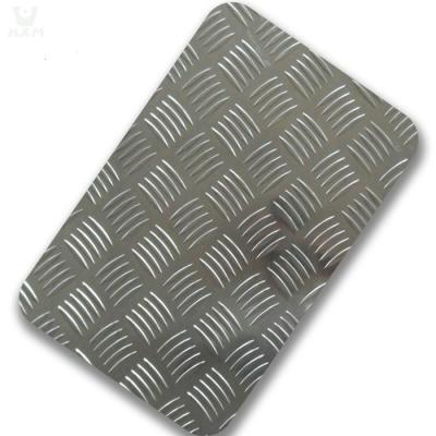 Cina Stampa fredda 1,4301 S30400 Diamond Stainless Steel Tread Plate in vendita